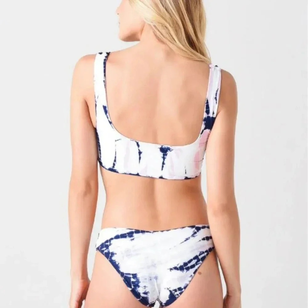 L*Space Tie Dye Wilder Bikini Top & Frenchi Bottoms, midnight blue - Picture 10 of 16